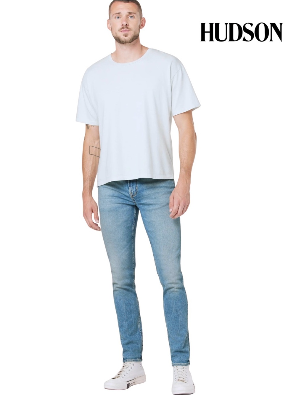 Hudson Men’s Axl Skinny Button-Fly Jean